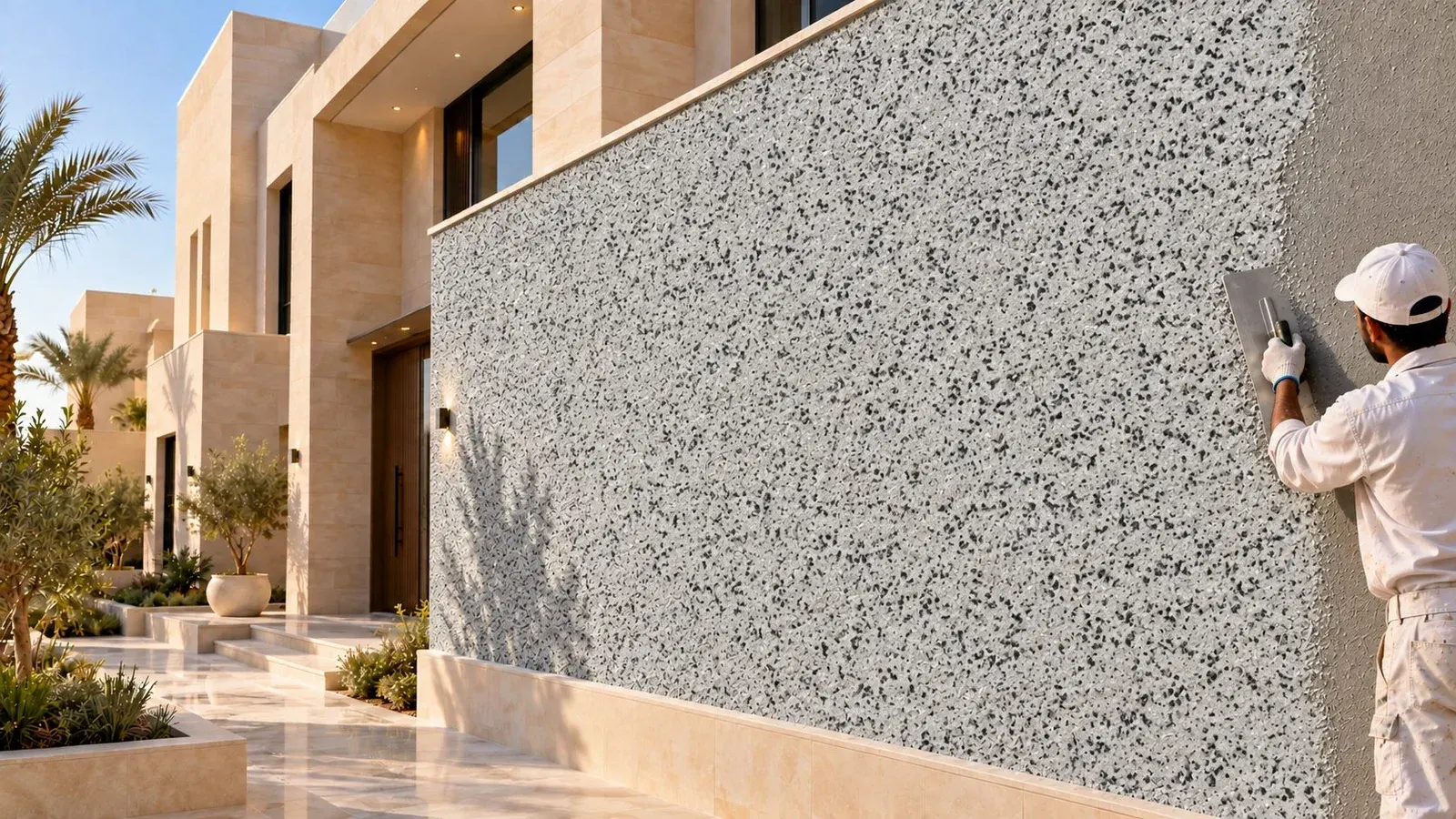 Stone paint exterior in Al Kharj
